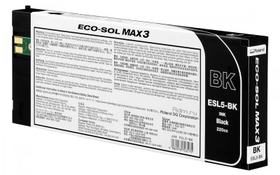 ESL5-BK, 220мл, картридж Black ECO-SOL MAX3